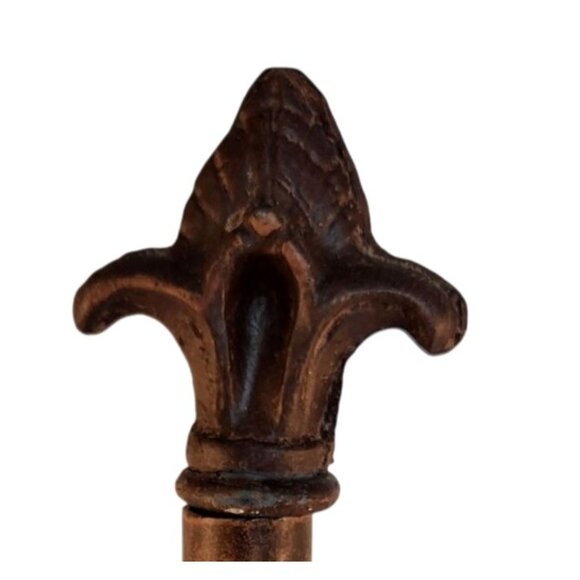 Metal Fleur De Lis Paper Towel Holder, Rustic Bronze Kitchen Stand, Decorative C - Picture 5 of 6